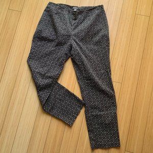 J Jill cotton printed trousers